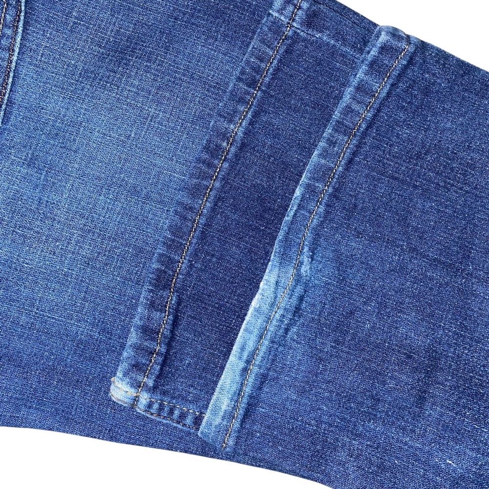 LEVIS “Too Superlow” 524 Bootcut Denim Jeans Dark Blue Low Rise Jeans Size 13 Jr - Picture 4 of 6